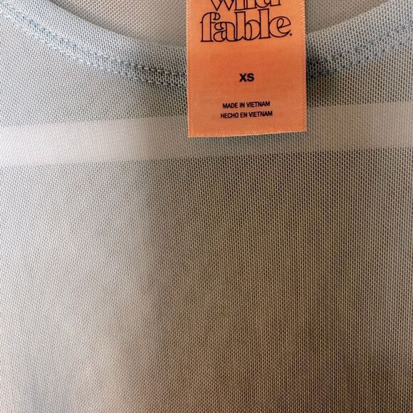 Wild Fable Light Blue Mesh swim cover up size XS - Picture 4 of 6